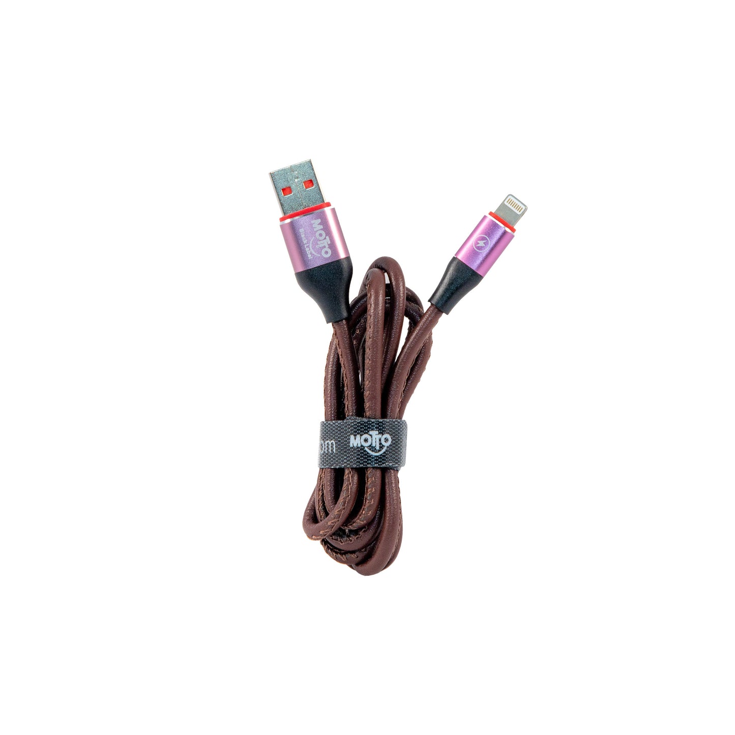 Motto Leather Wrapped Lightning iPhone Cable