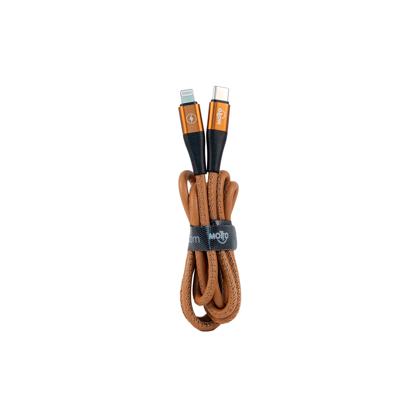 [MOTTO] Leather Wrapped Type-C to iPhone Charging Cable 6FT