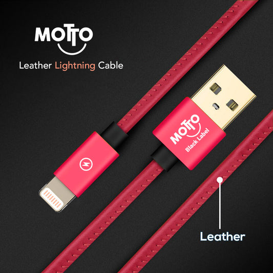 [MOTTO IC] Leather Wrapped Lightning Cable