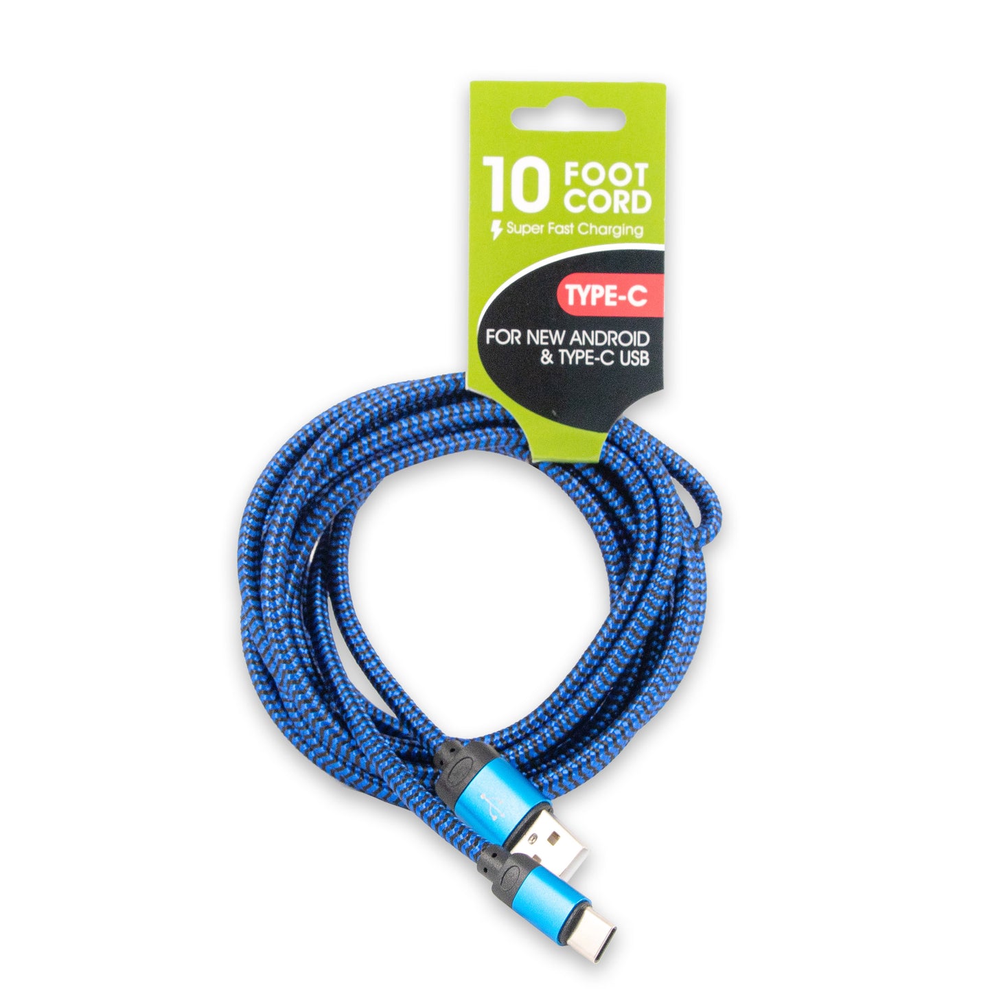 Motto Braided Type-C Charging Cable 10ft