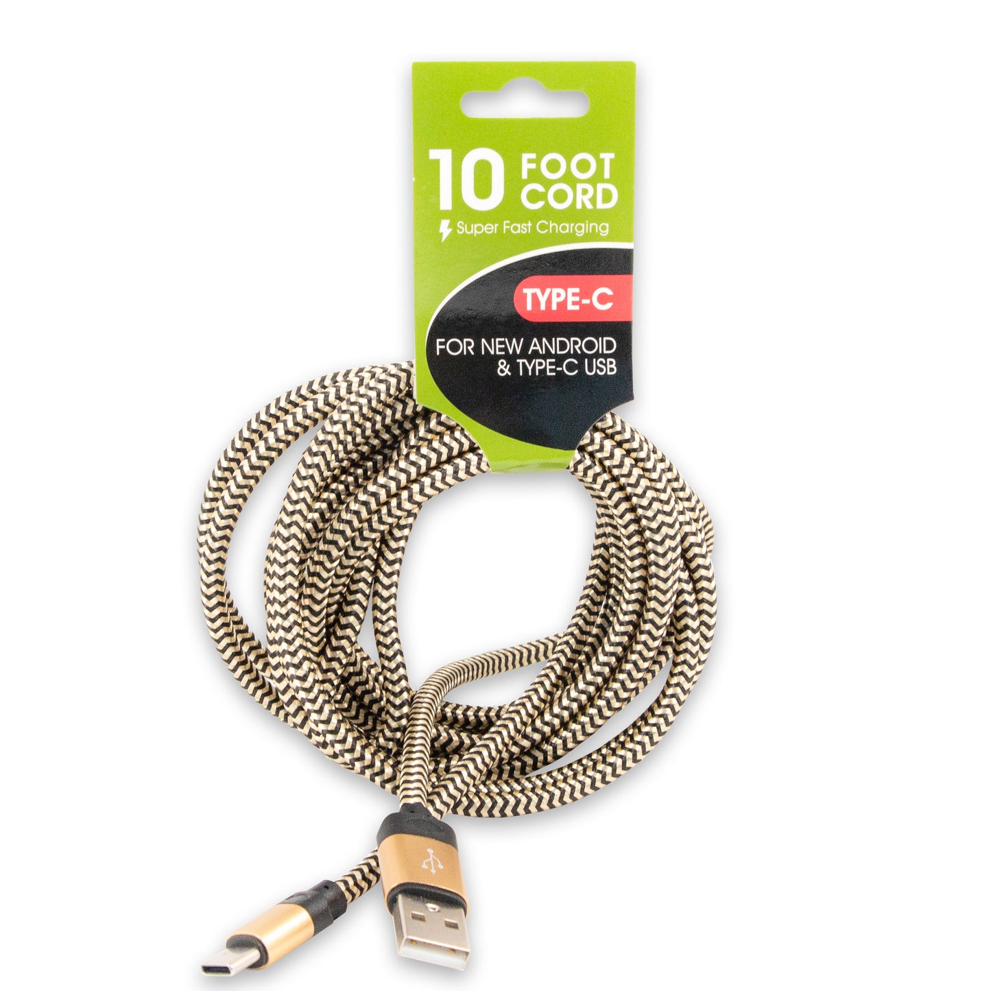 Motto Braided Type-C Charging Cable 10ft