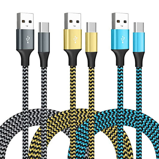 [MOTTO IC] 3ft/10ft Braided USB-C Cable, Extra Long USB A to USB-C